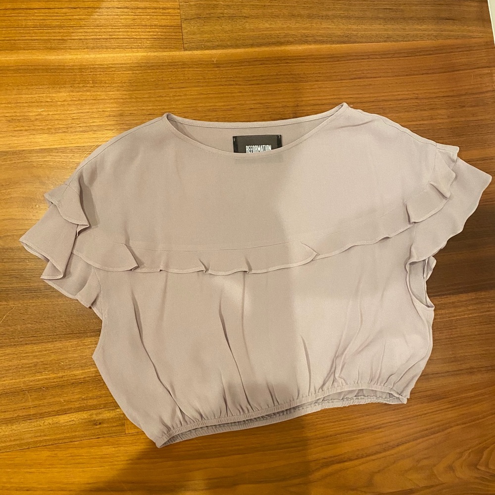 Cropped Reformation Shirt
